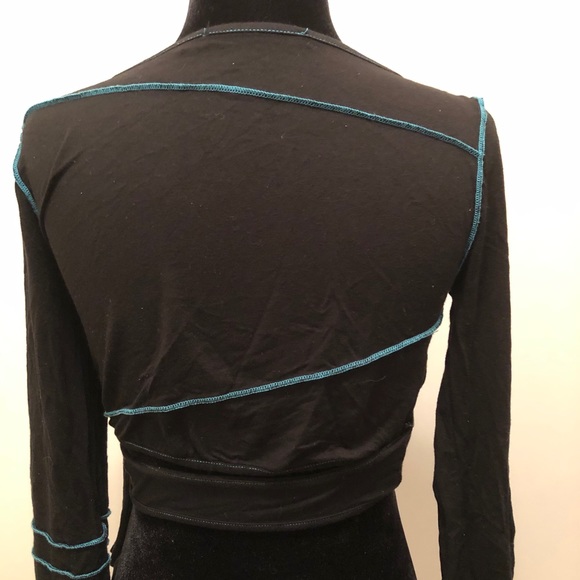 Yoga Pilates dance criss cross crop top xs-s - Picture 3 of 9